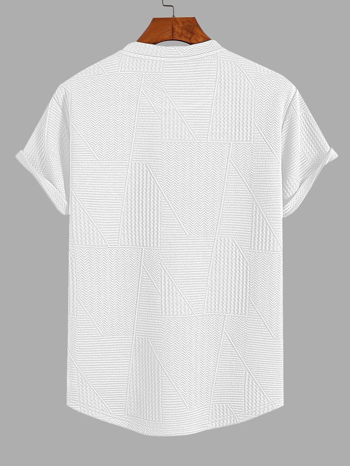 GRECIILOOKS T Shirt for Men Cotton | Textured Oversized