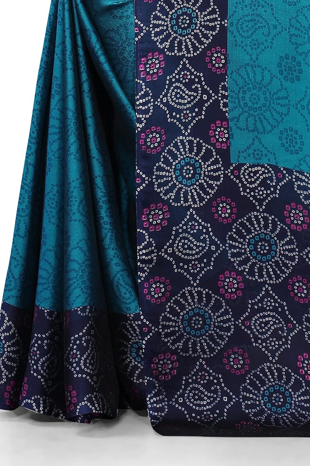 Women's Design Printed Saree with Blouse Piece