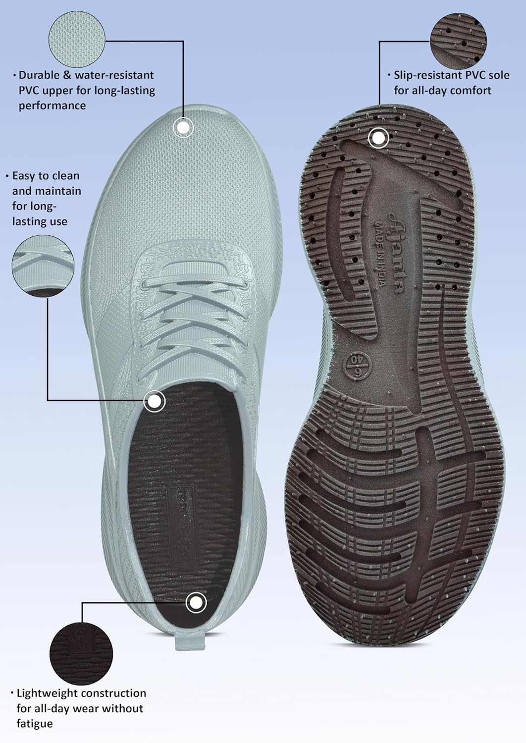 AJANTA Slip-on Waterproof Casual Shoes for Men - alphahostel.in