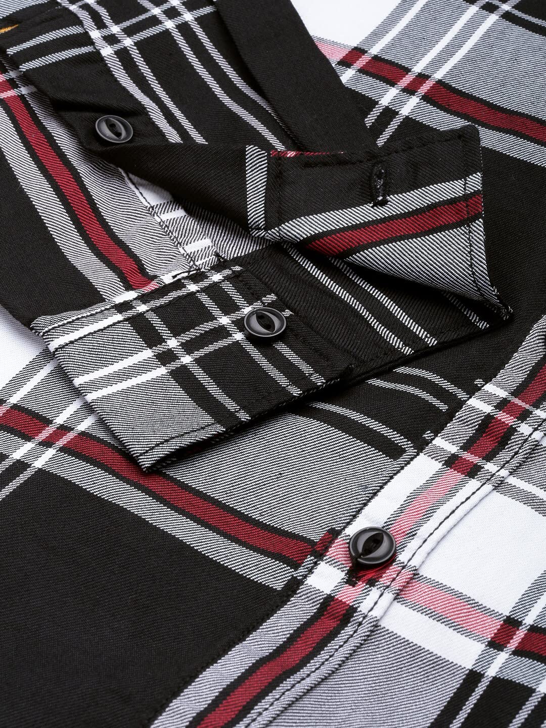 The Indian Garage Co Men's Cotton Slim Fit Checkered