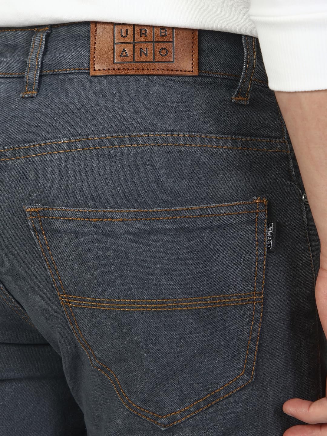 Urbano Fashion Men's Slim Fit Washed Jeans Stretchable