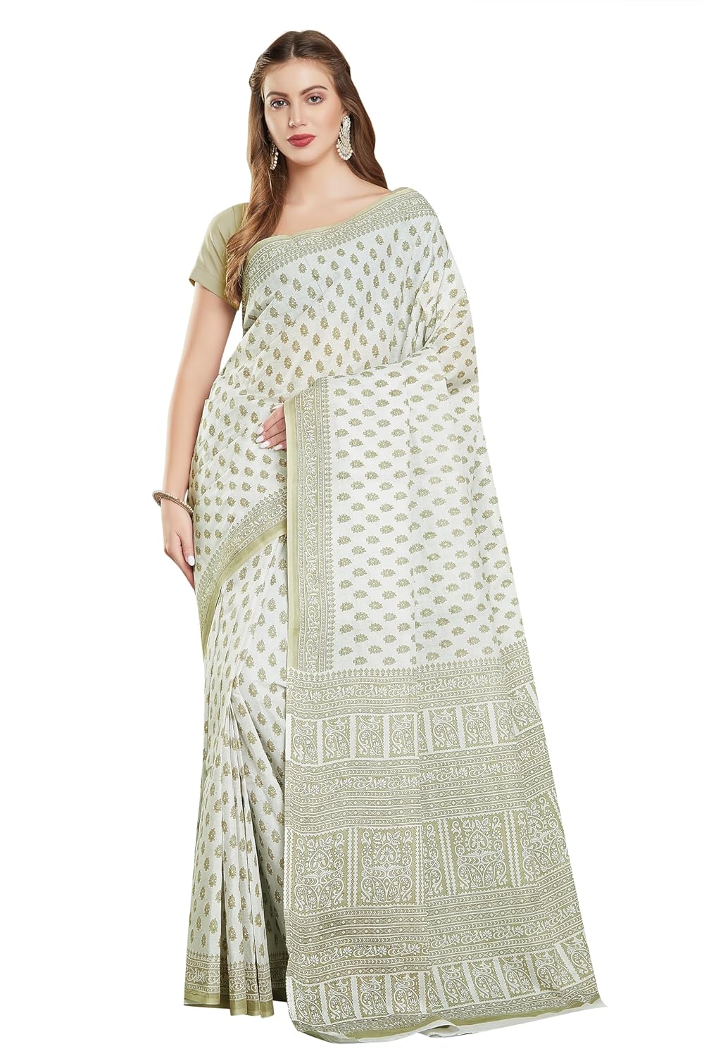 Women's Pure Cotton Printed saree
