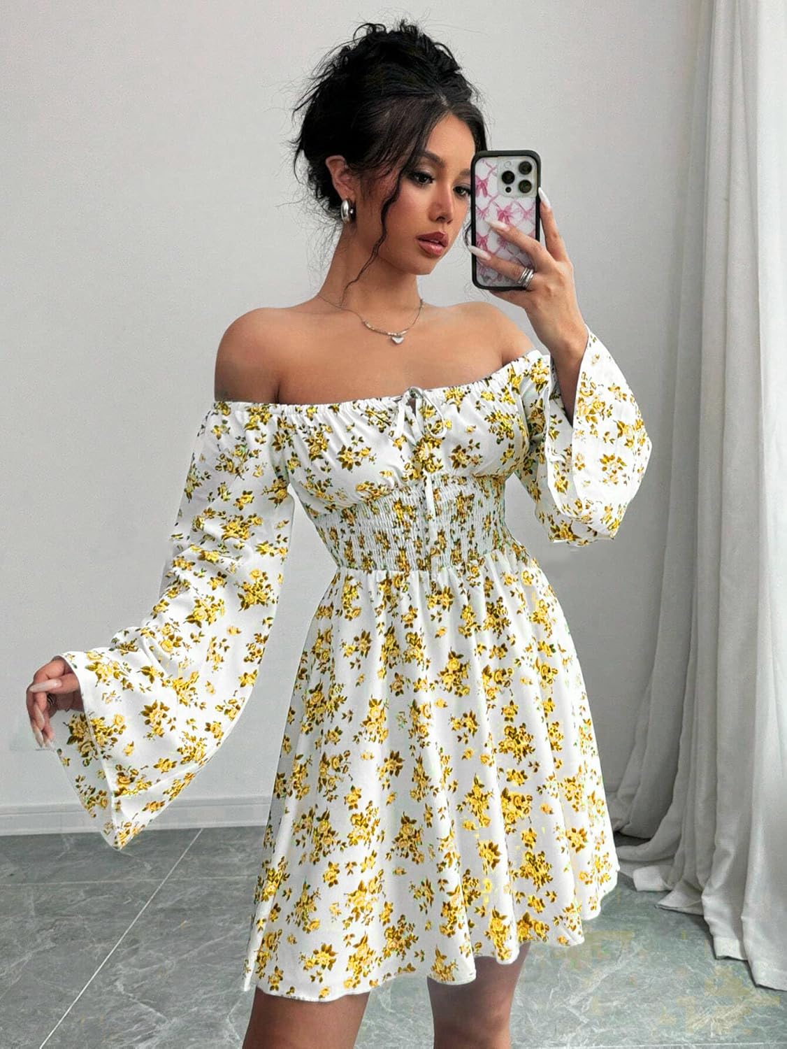 KATECLO Stylish Korean Off-Shoulder Frocks for Women & Girls | Western Mini & Midi Dresses | Aesthetic Casual & Formal Outfits