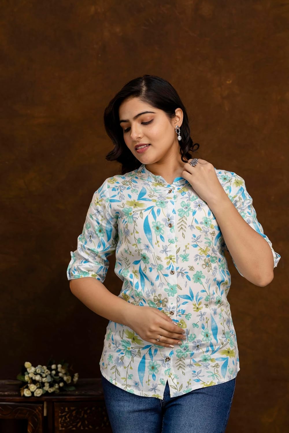 Women's Rayon Indian Culture Tunics Tops