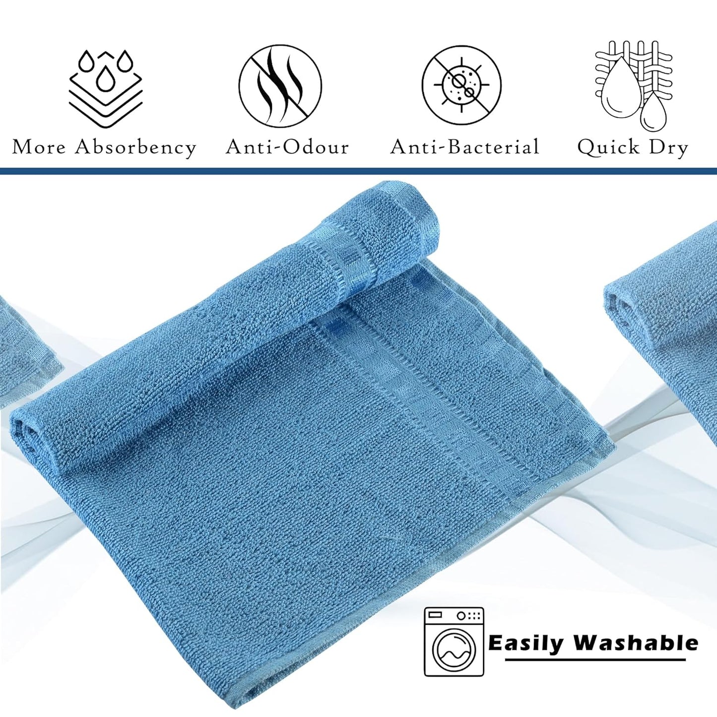Kuber Industries Pack of 2 Cotton Hand/Face Towels