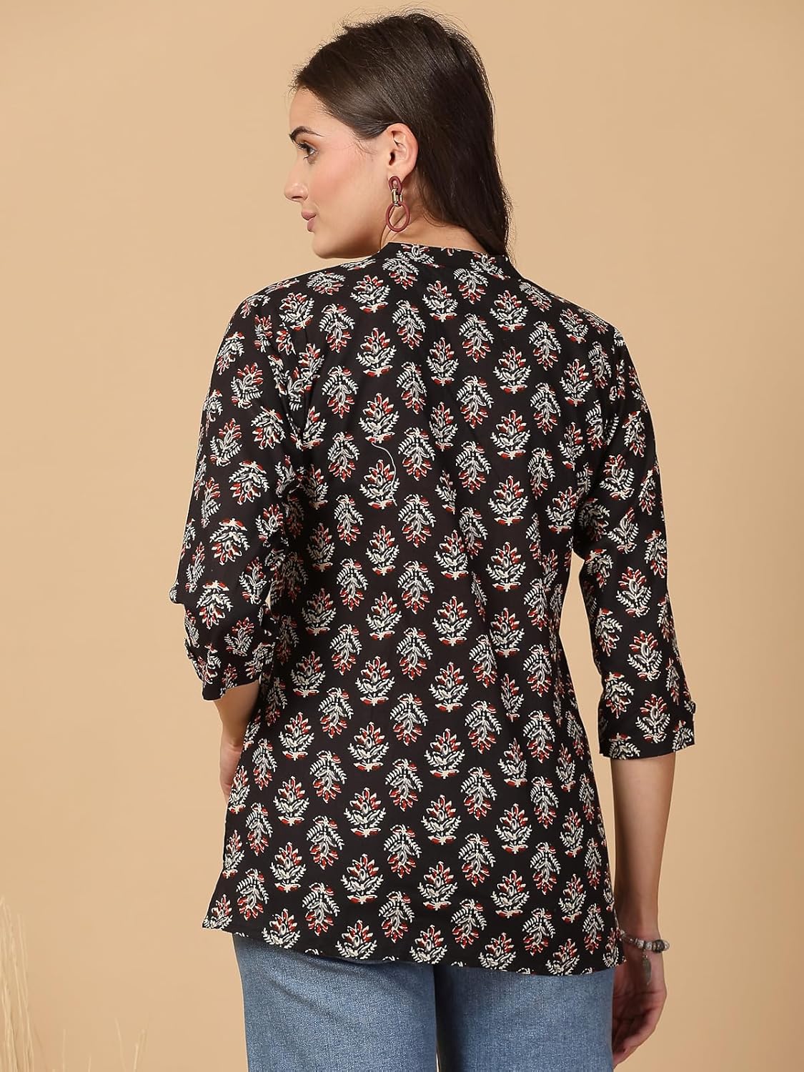Women Cotton Printed Short Kurti