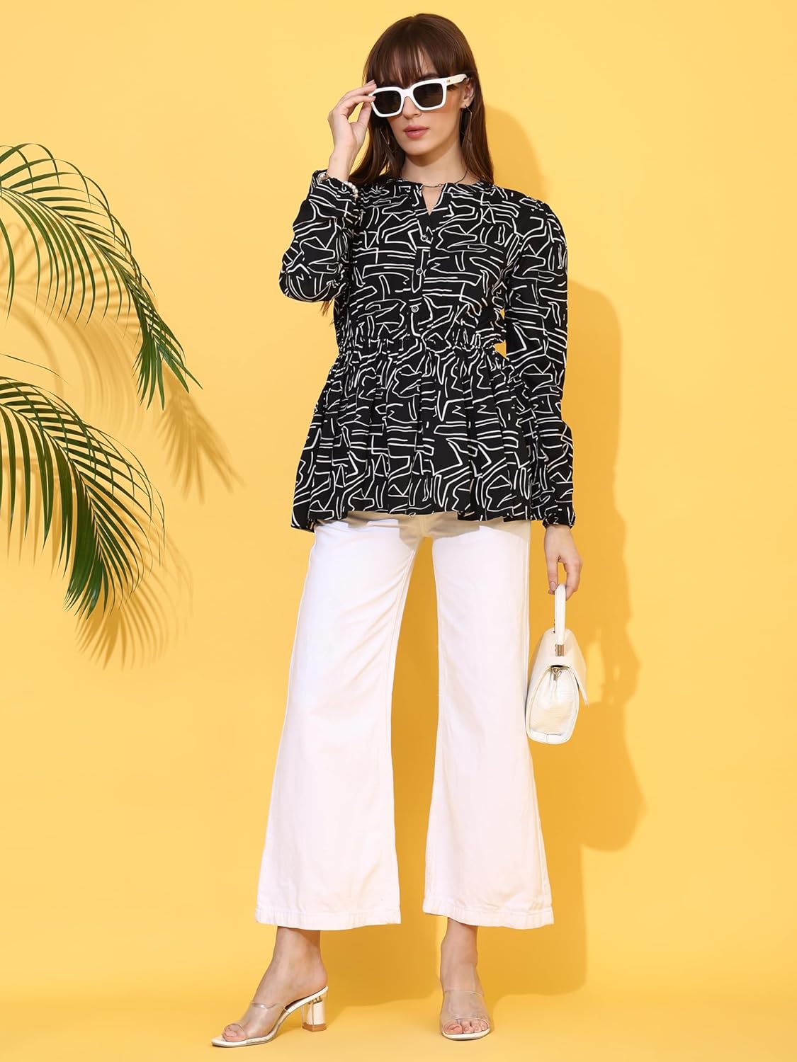 Sheetal Associates Women's Top Shirt Stylish Trendy for Girls | Floral Printed Top | Lightweight Day Comfort