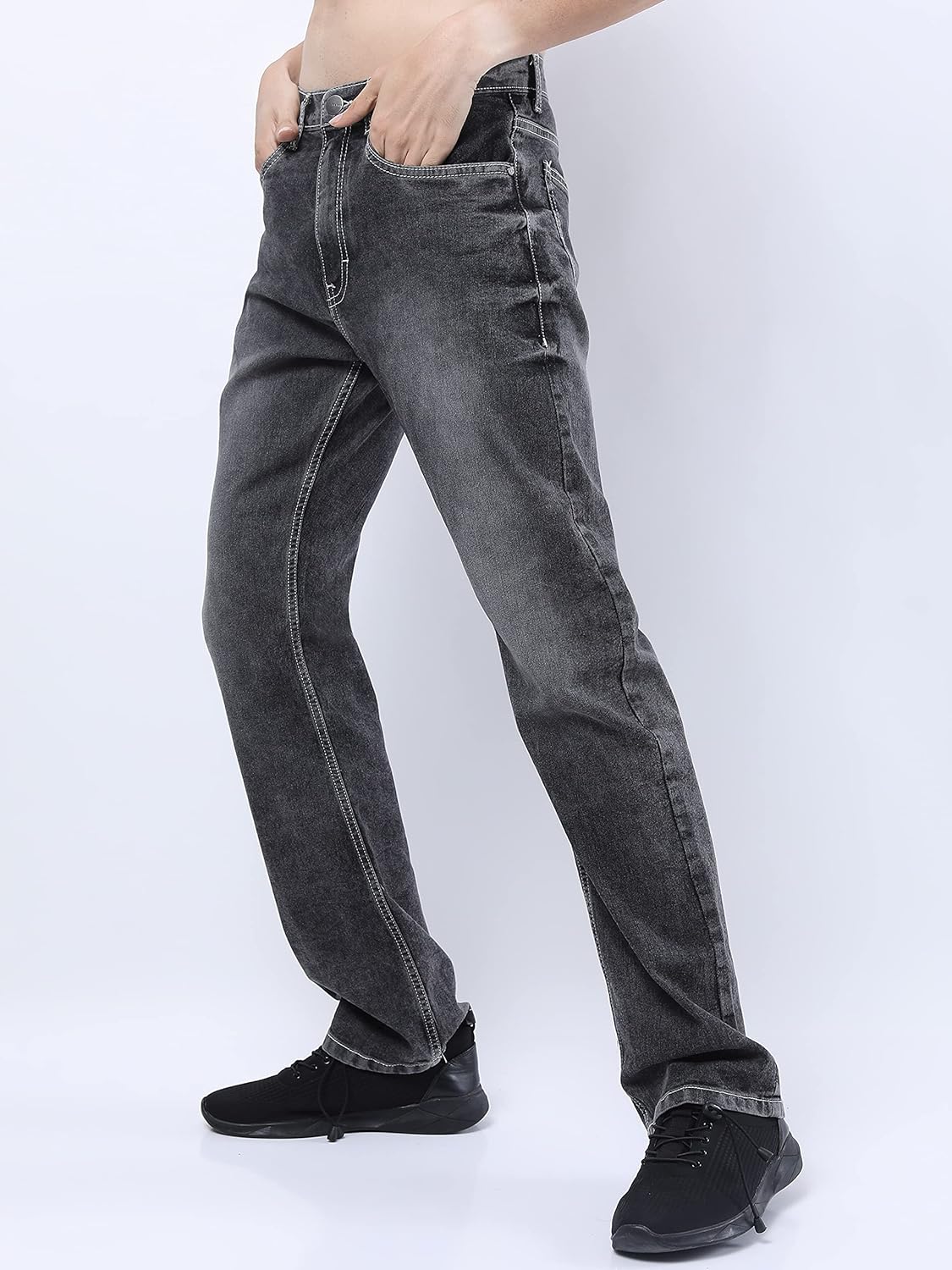 KETCH Men's Stretch Fit Mid Rise Bootcut Mid-Rise