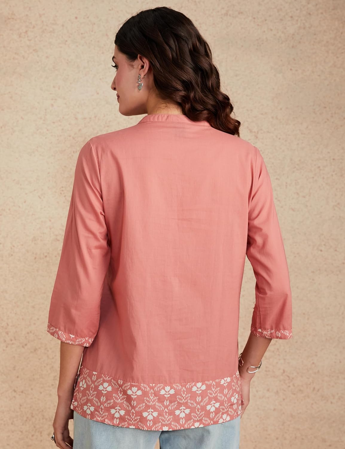 Myx Women's Cotton Printed A-line Short Kurti