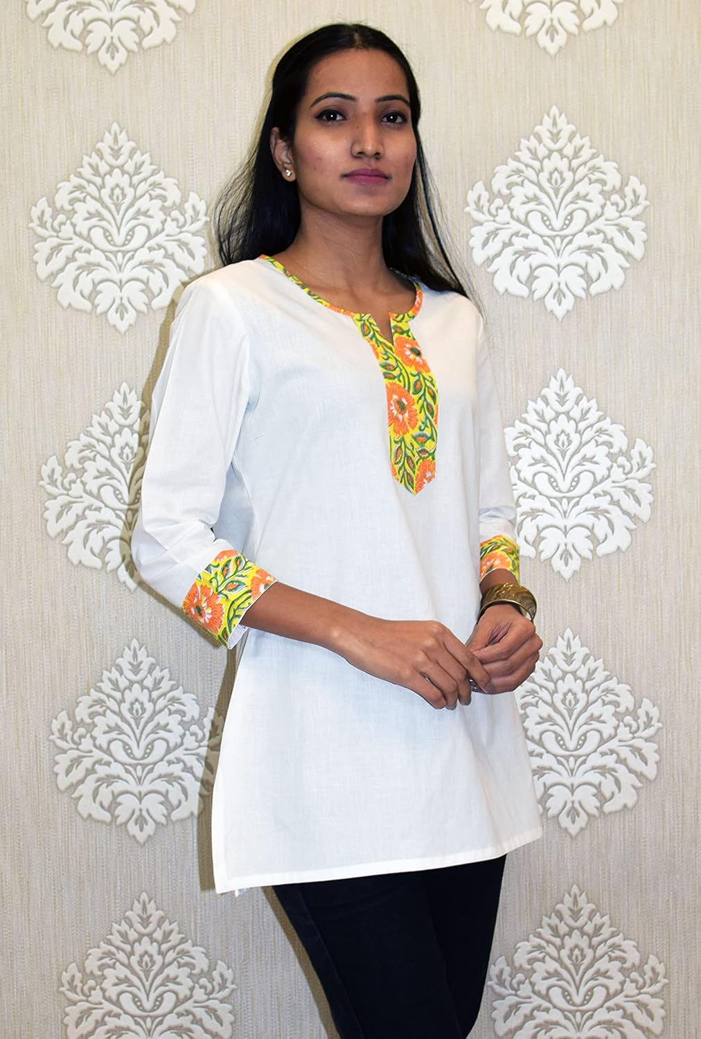 JAIPUR HAND BLOCK Women's Cotton Top |Tunic