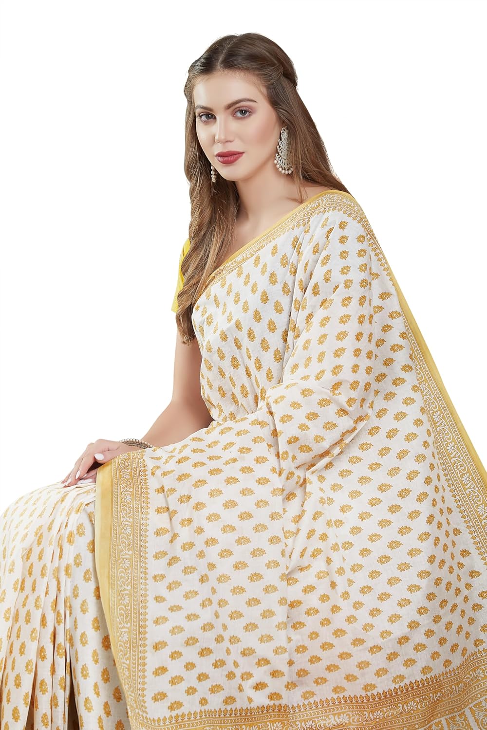 Women's Pure Cotton Printed saree