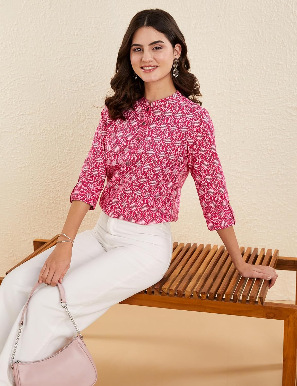 Myx Women's Cotton Regular Fit Casual Kurti