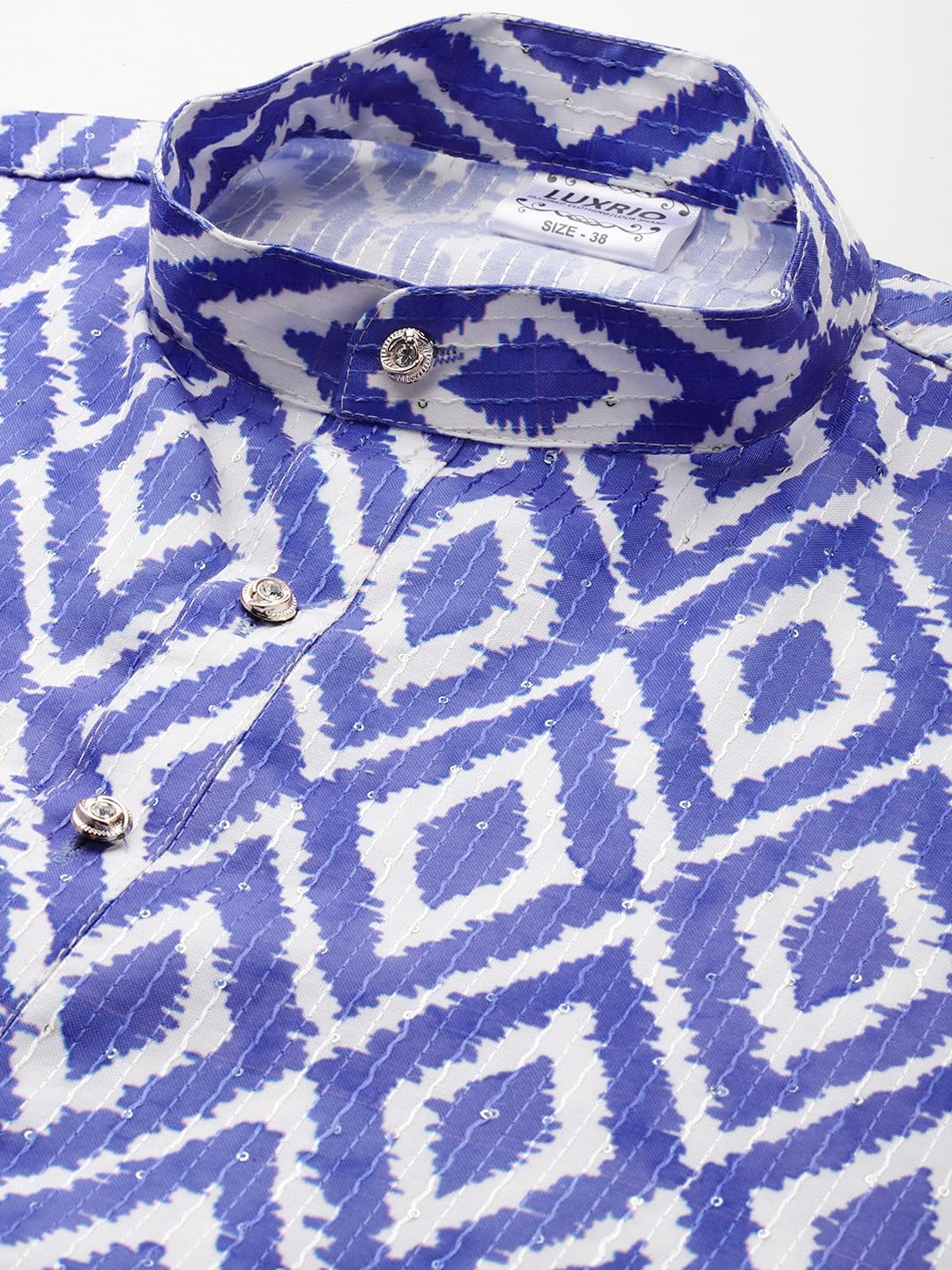 Luxrio Printed Kurta for Men Cotton Blend Linen
