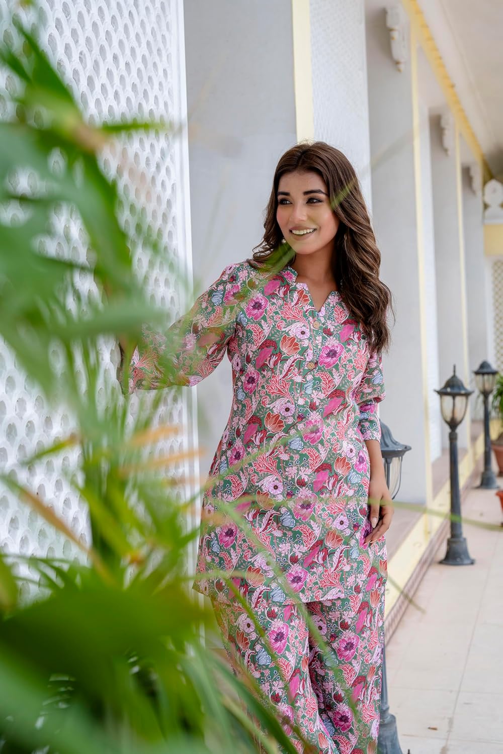 Yashika Women Trendy Printed Cotton Blend Straight