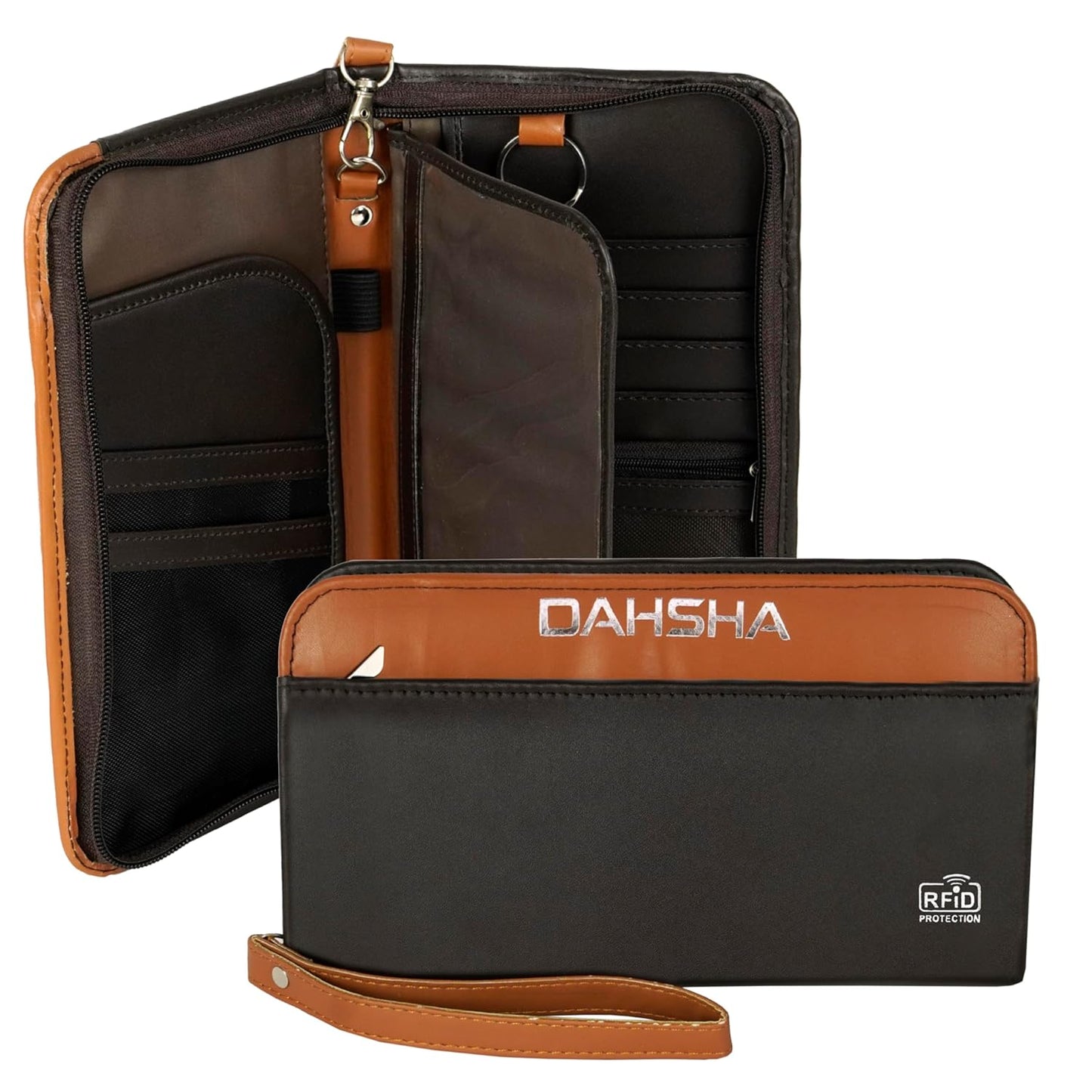 DAHSHA Fabric Travel Family Passport Holder Card
