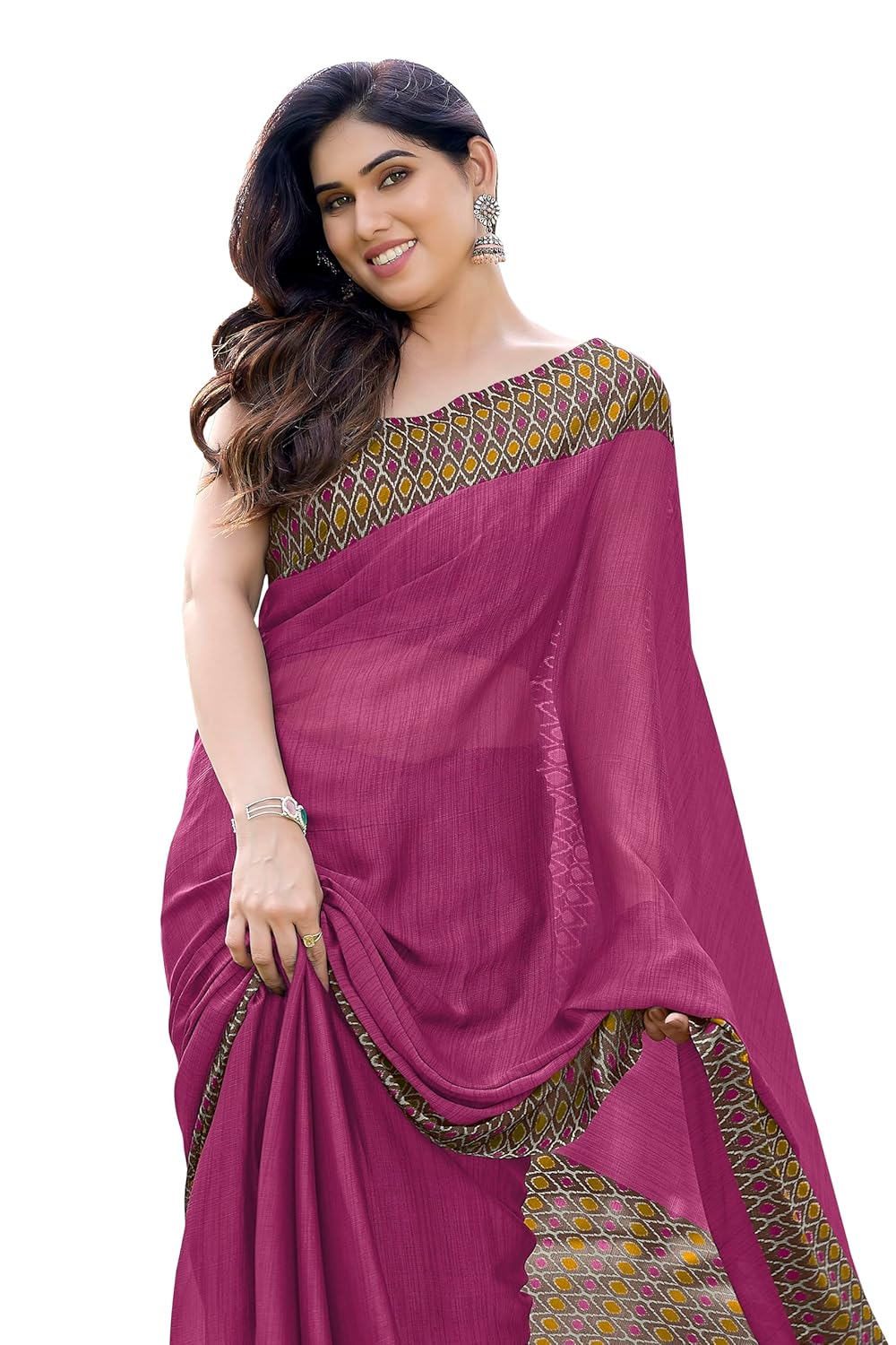 Printed Women's Saree with Blouse Piece