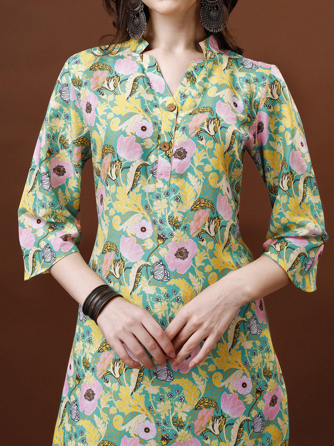 Yashika Women Trendy Printed Cotton Blend Straight