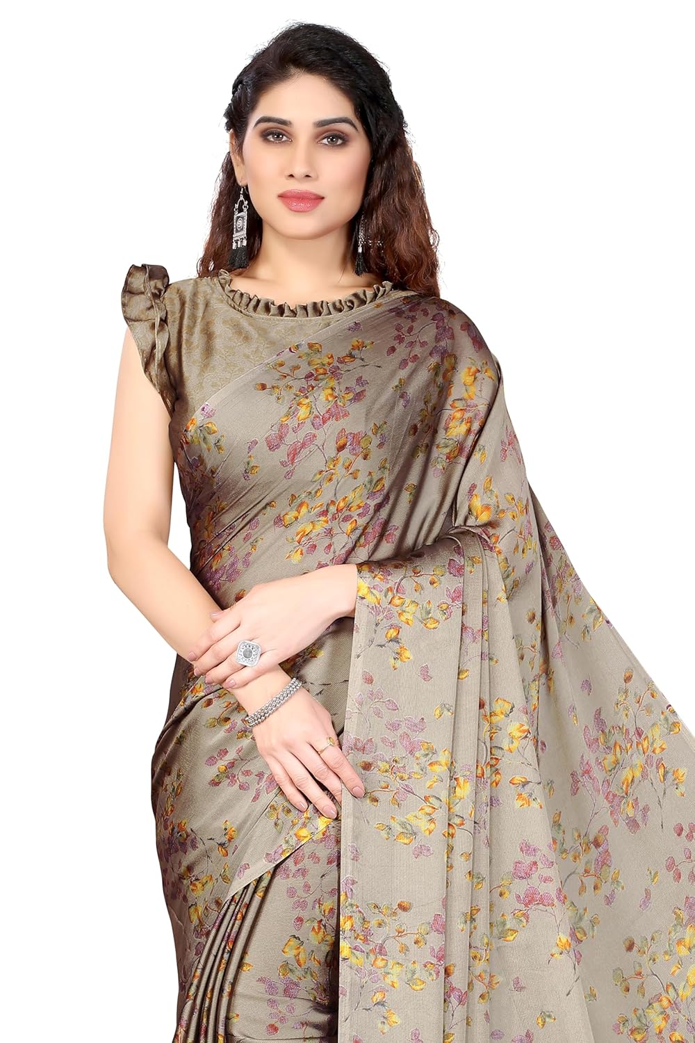 Women's Stylish Saree with Blouse Piece
