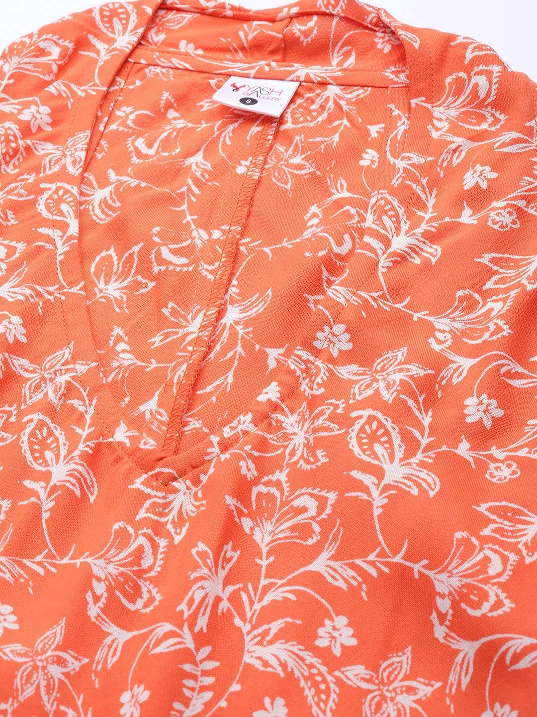 Women's Cotton Floral Printed A-Line Knee-Length Dress for Women