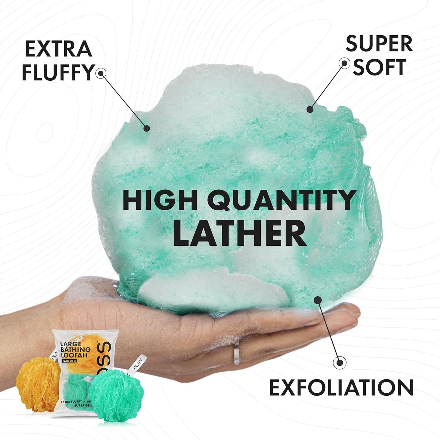 ross Large Bath Loofah Sponge Scrubber Exfoliator