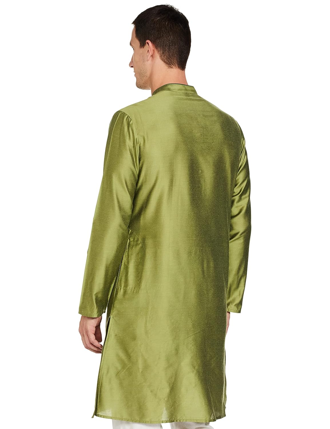 Symbol Men's Rayon Blend Festive Solid Long Kurta (Regular Fit)
