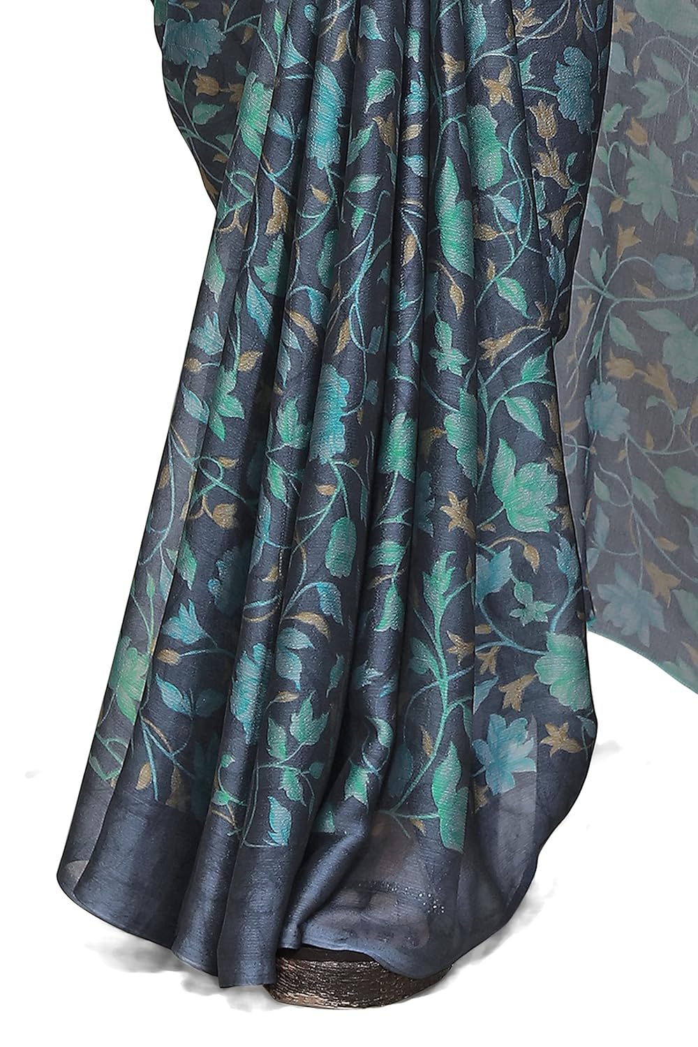Women's Chiffon Floral Printed Saree with Blouse Piece