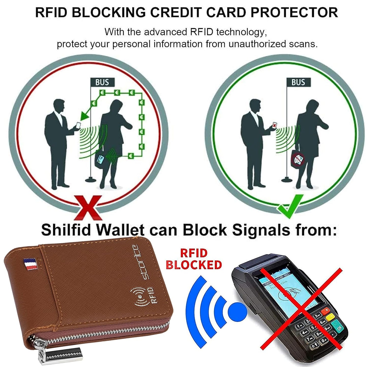Storite PU Leather 9 Slot Vertical Credit Debit Card