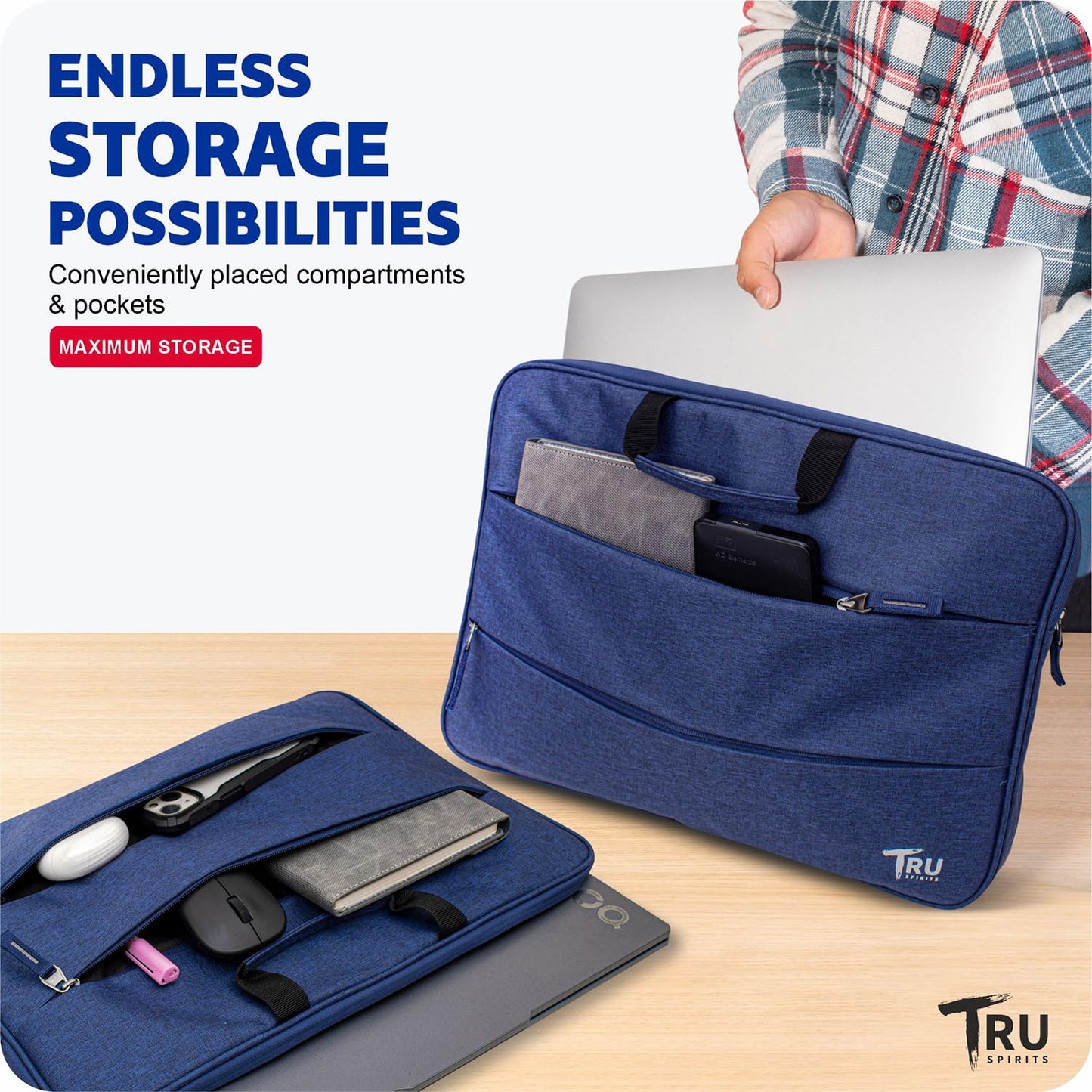 TRU SPIRITS Laptop Sleeve/Pouch/Case/Bag