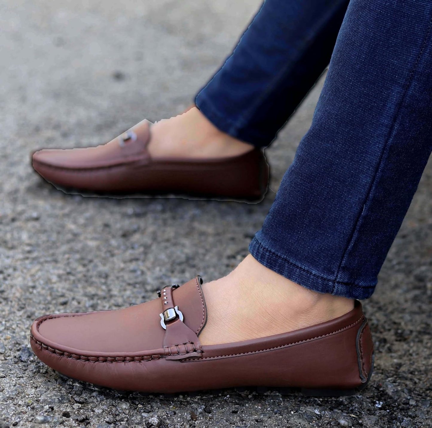 AADI Men's Synthetic Leather Outdoor Loafer Shoes - alphahostel.in