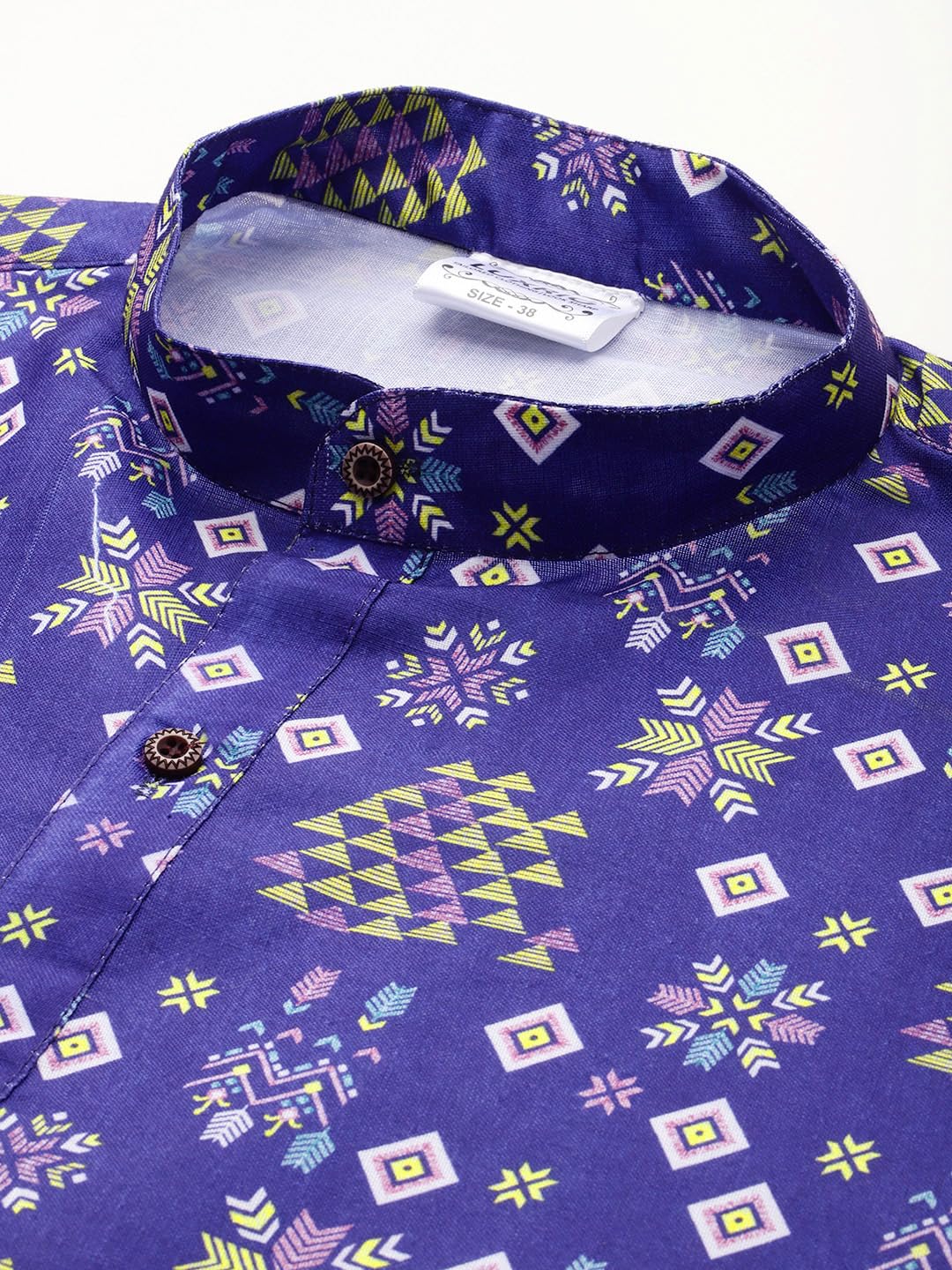 Luxrio Printed Kurta for Men Cotton Blend Linen