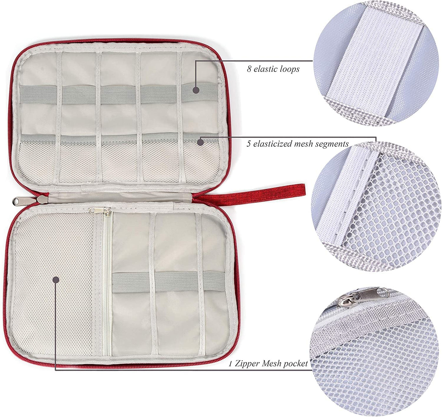 Electronics Organizer Bag Waterproof Carrying Pouch