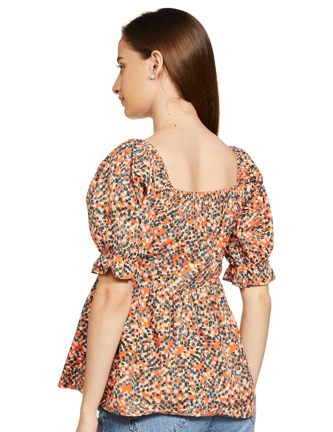 Symbol Women's Cotton Puff Sleeves