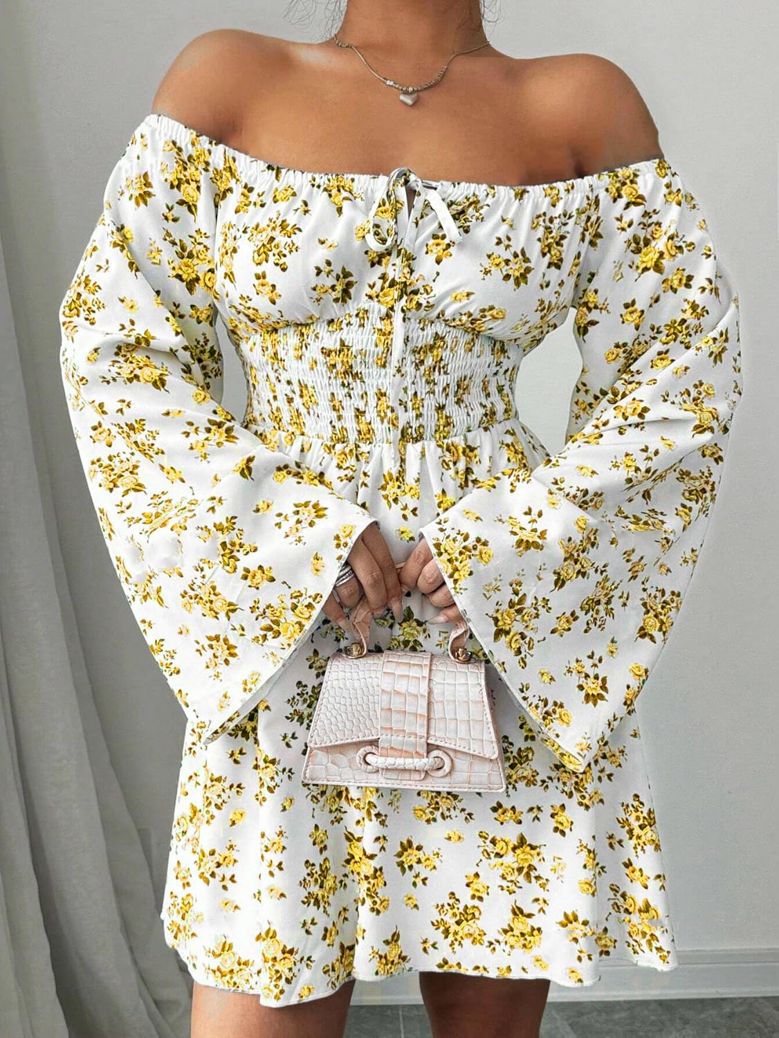 KATECLO Stylish Korean Off-Shoulder Frocks for Women & Girls | Western Mini & Midi Dresses | Aesthetic Casual & Formal Outfits