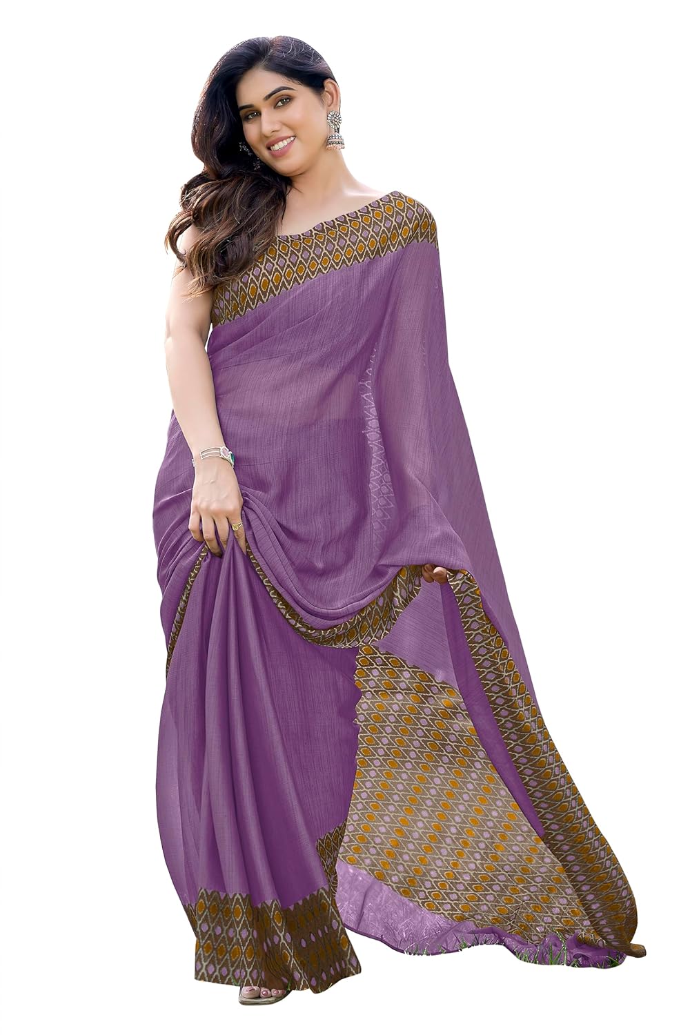 Printed Women's Saree with Blouse Piece