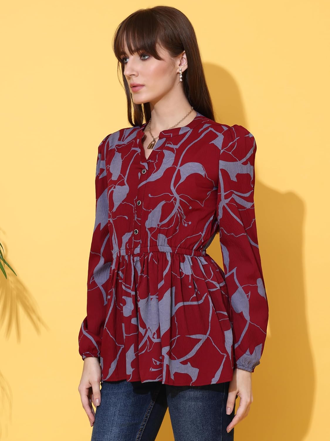 Sheetal Associates Women's Top Shirt Stylish Trendy for Girls | Floral Printed Top | Lightweight Day Comfort