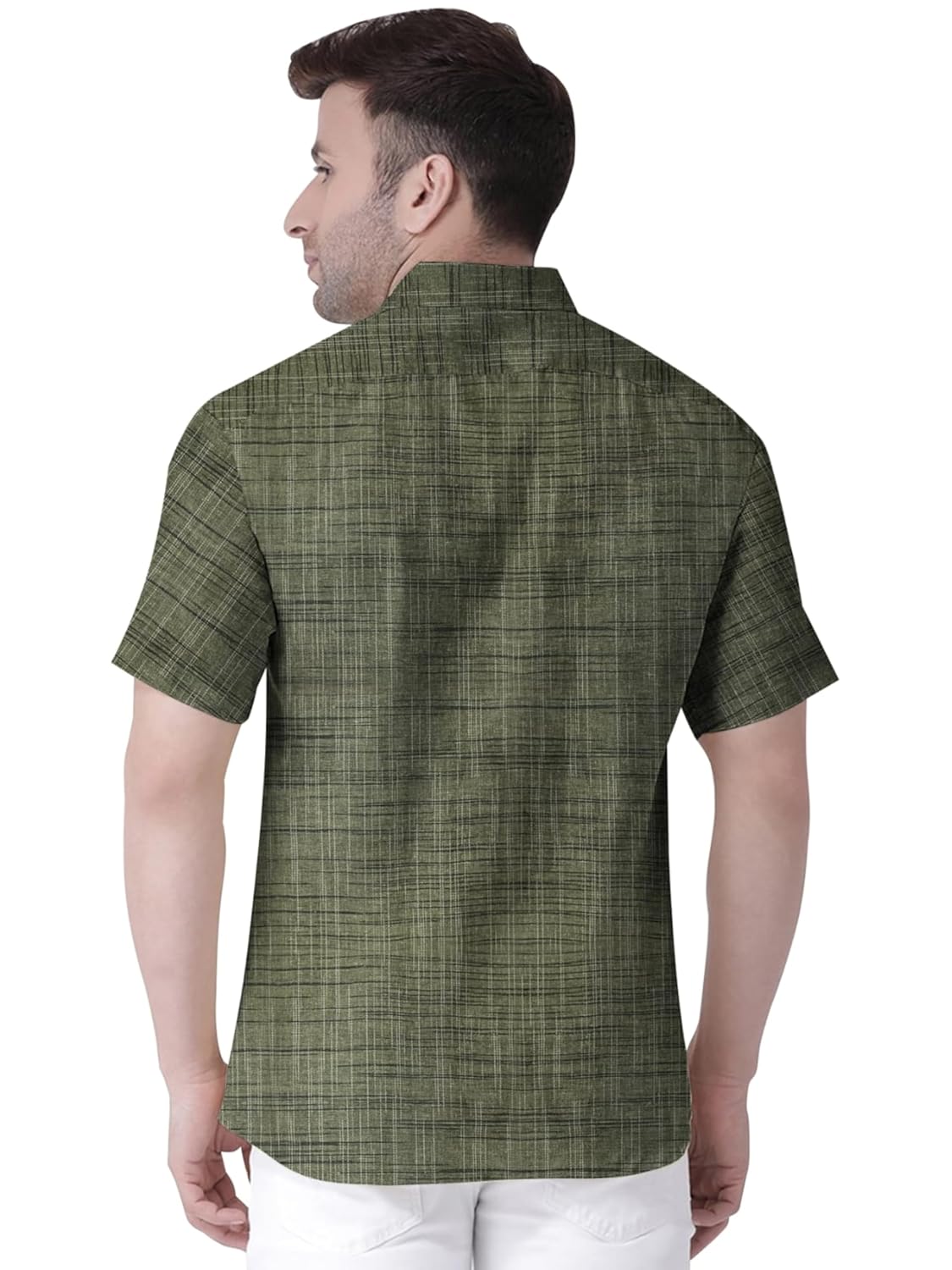 Men's Pure Khadie Cotton Regular Fit Half Sleeves