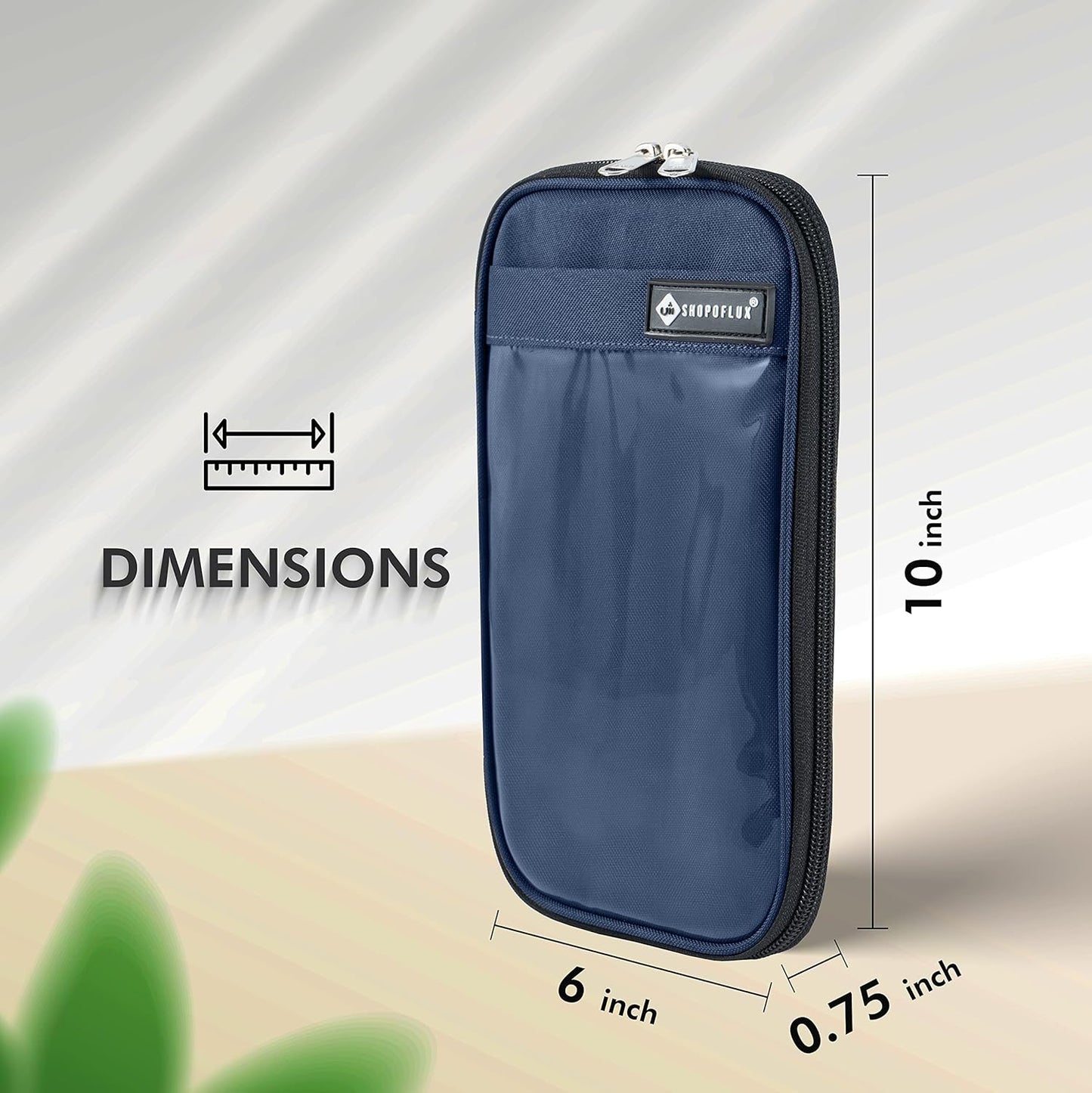 SHOPOFLUX Polyester Travel Passport Cover Organizer