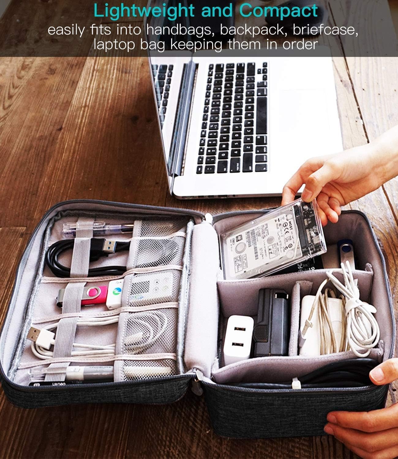 Cable Organizer Case Bag – Electronics Accessories
