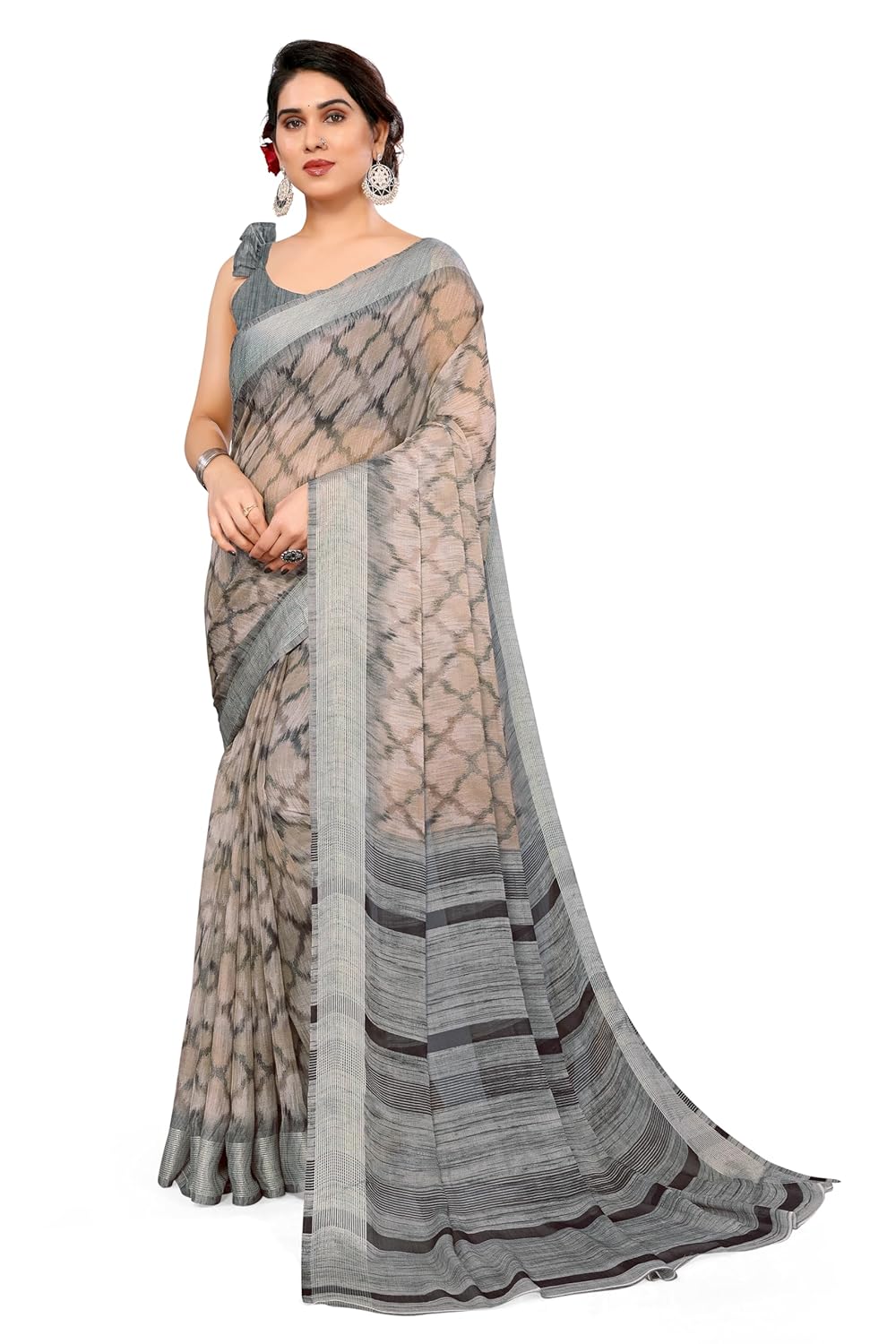 MIRCHI FASHION Women's Saree with Blouse Piece