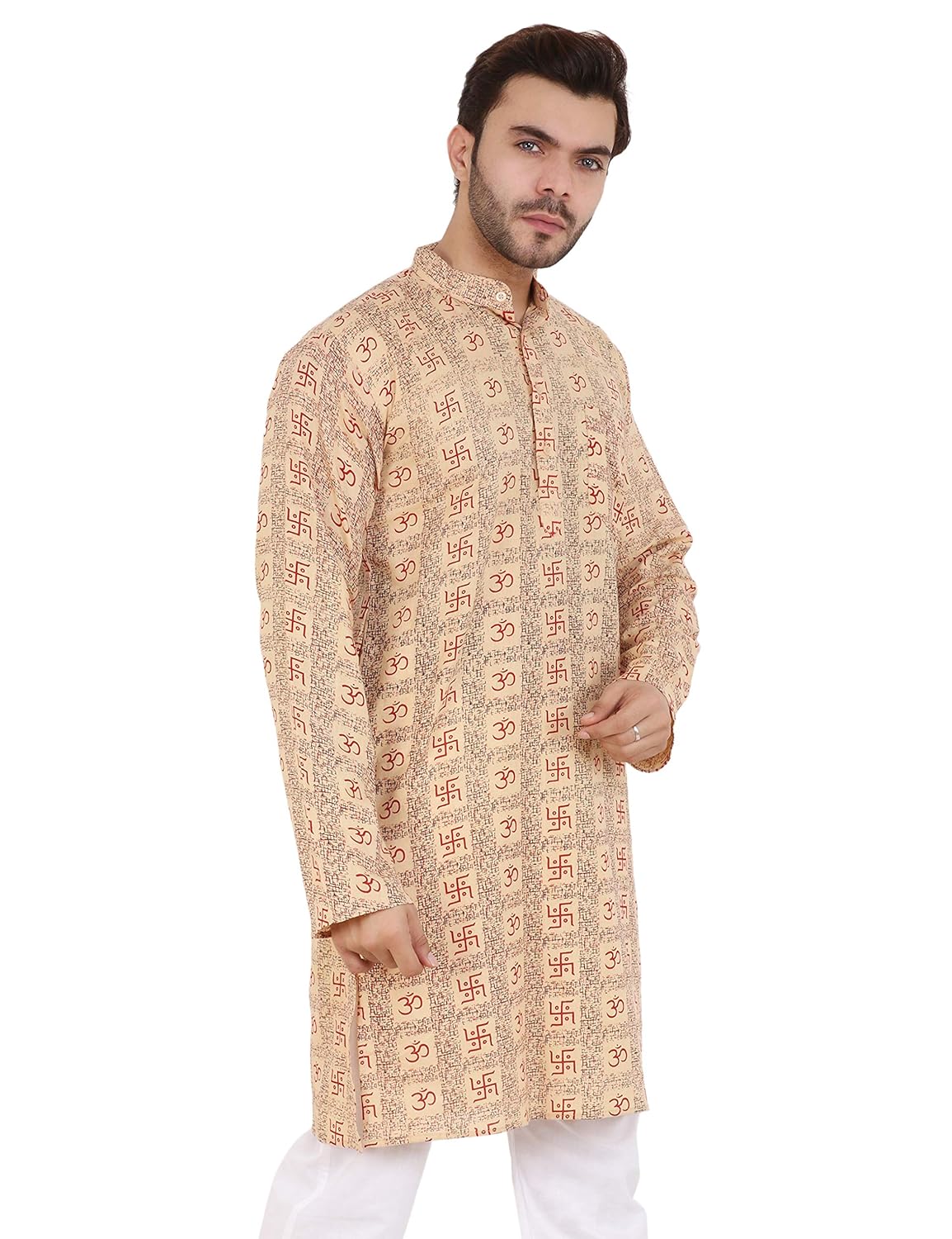 LATEST CHIKAN Men's Cotton Regular Kurta