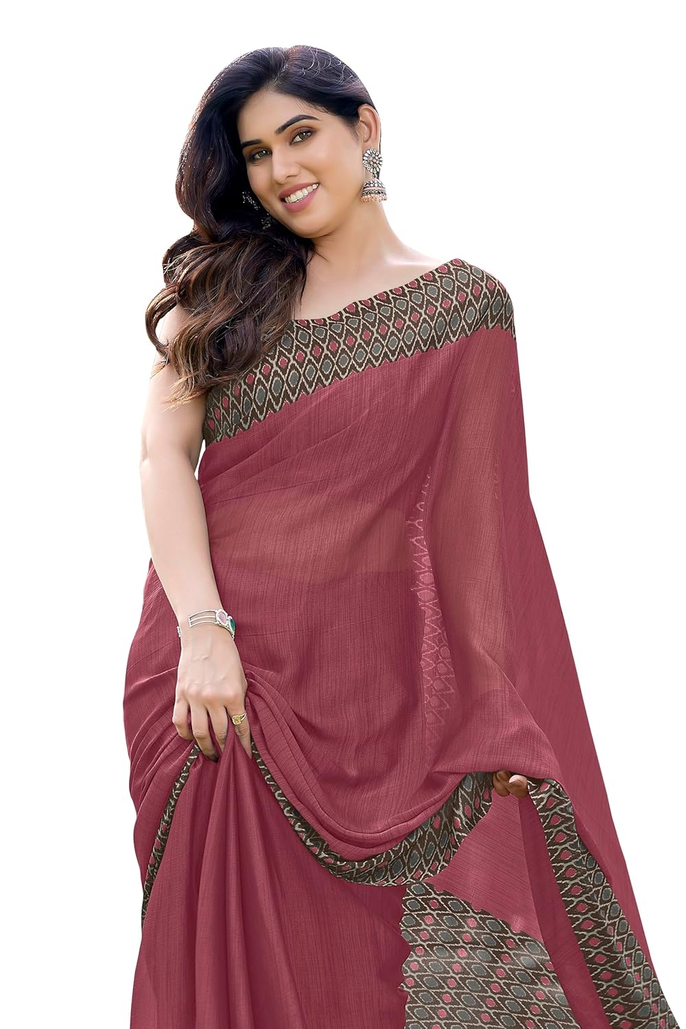 Printed Women's Saree with Blouse Piece