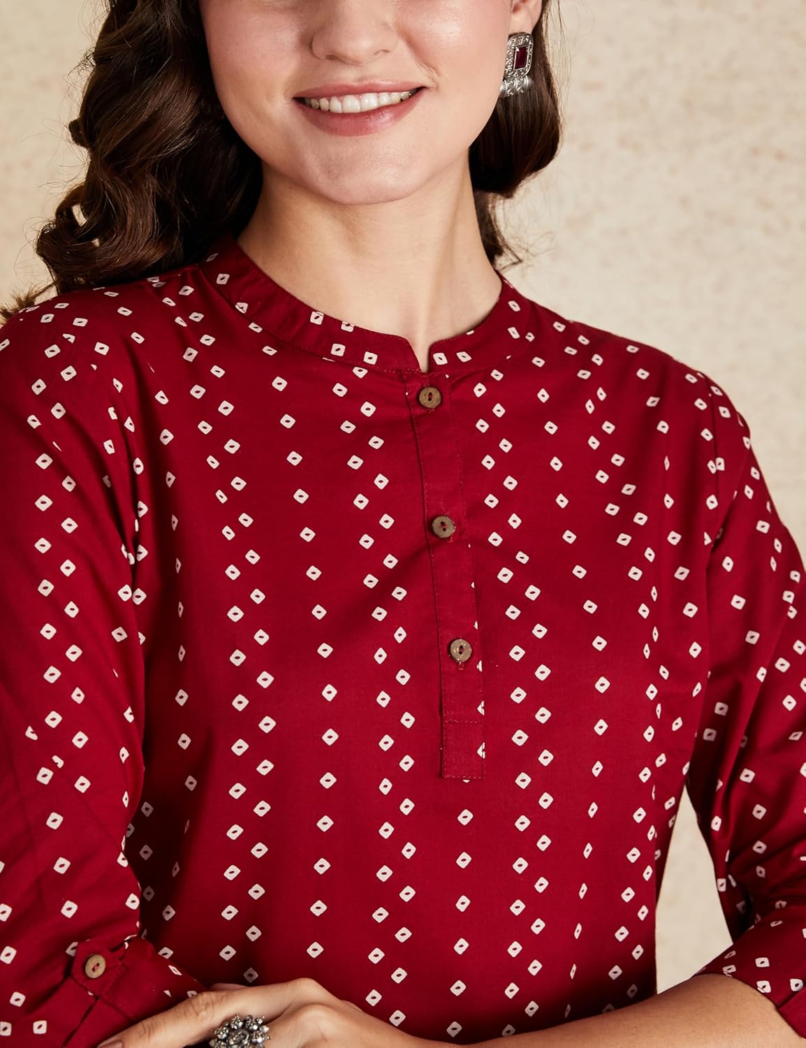 Myx Women's Cotton Regular Fit Casual Kurti