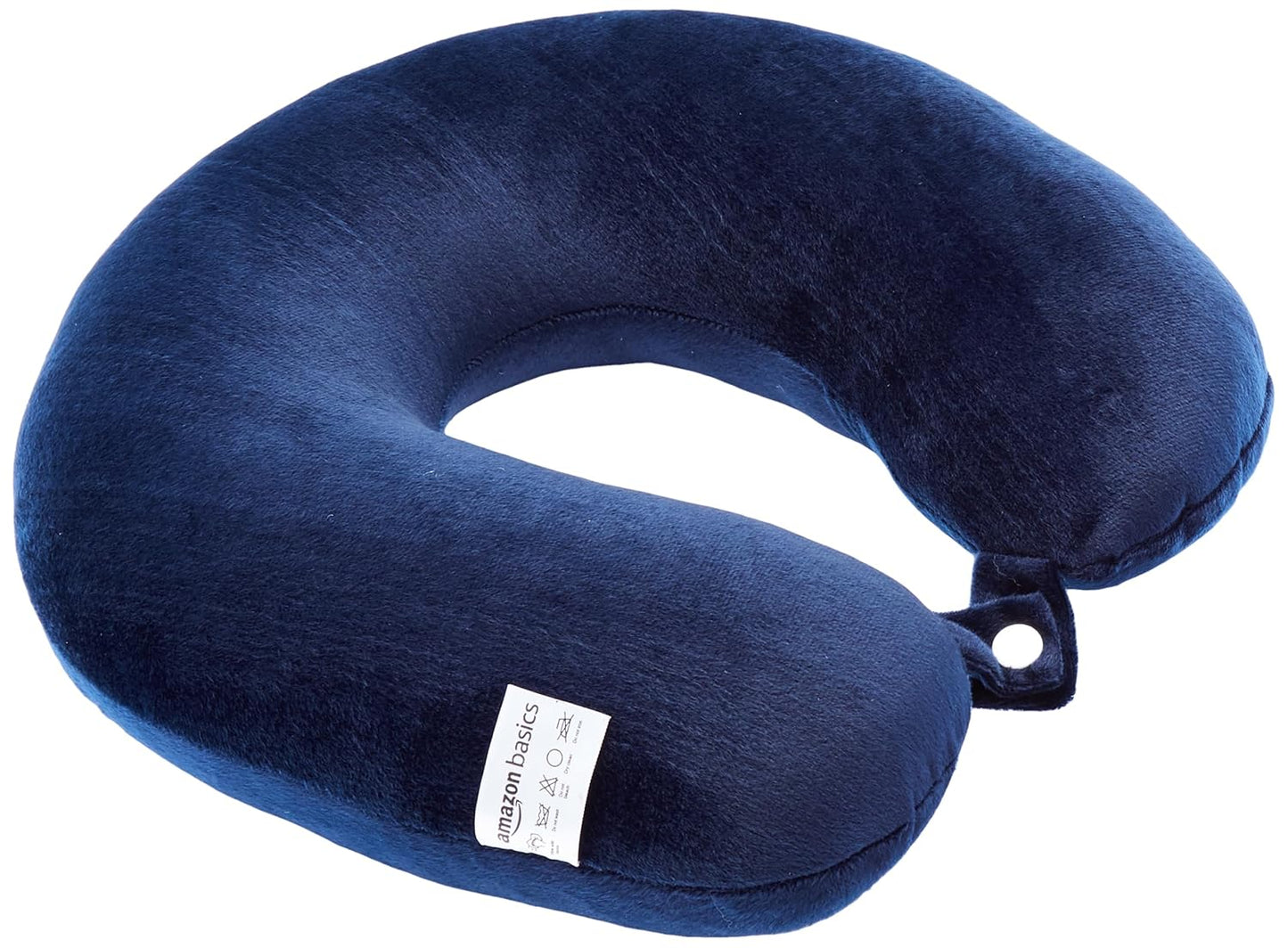 amazon basics Travel Neck Pillow | Soft Velvet Fabric