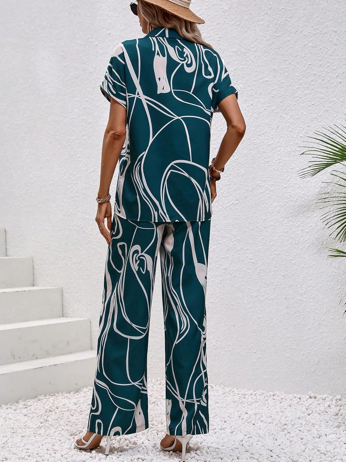 Leriya Fashion Co-ord Set for Women – Stylish Korean Summer Outfit | Trendy Travel & Streetwear Look for Girls |Jumpsuit for Women | Hangouts | Picnic | Vacation Wear | Half Sleeeve |
