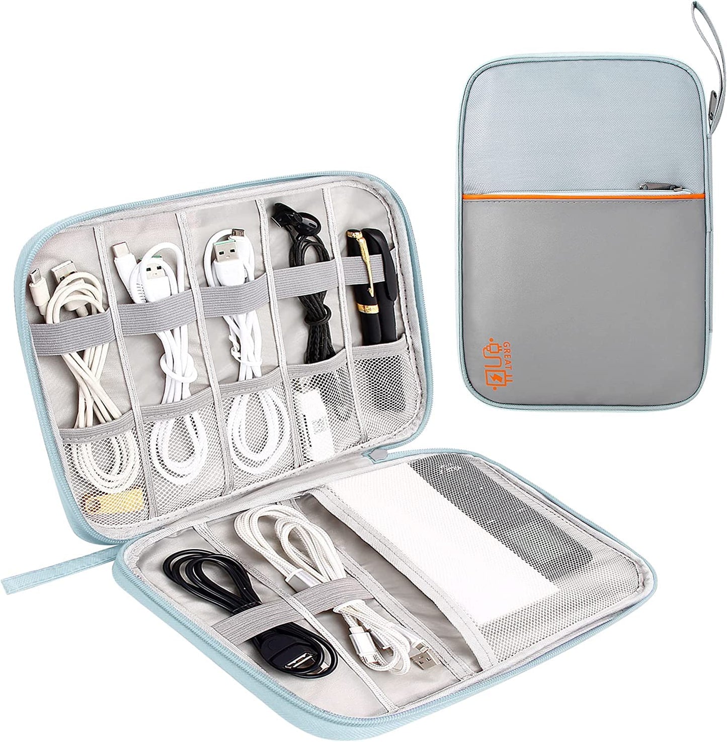 Electronics Organizer Bag Waterproof Carrying Pouch