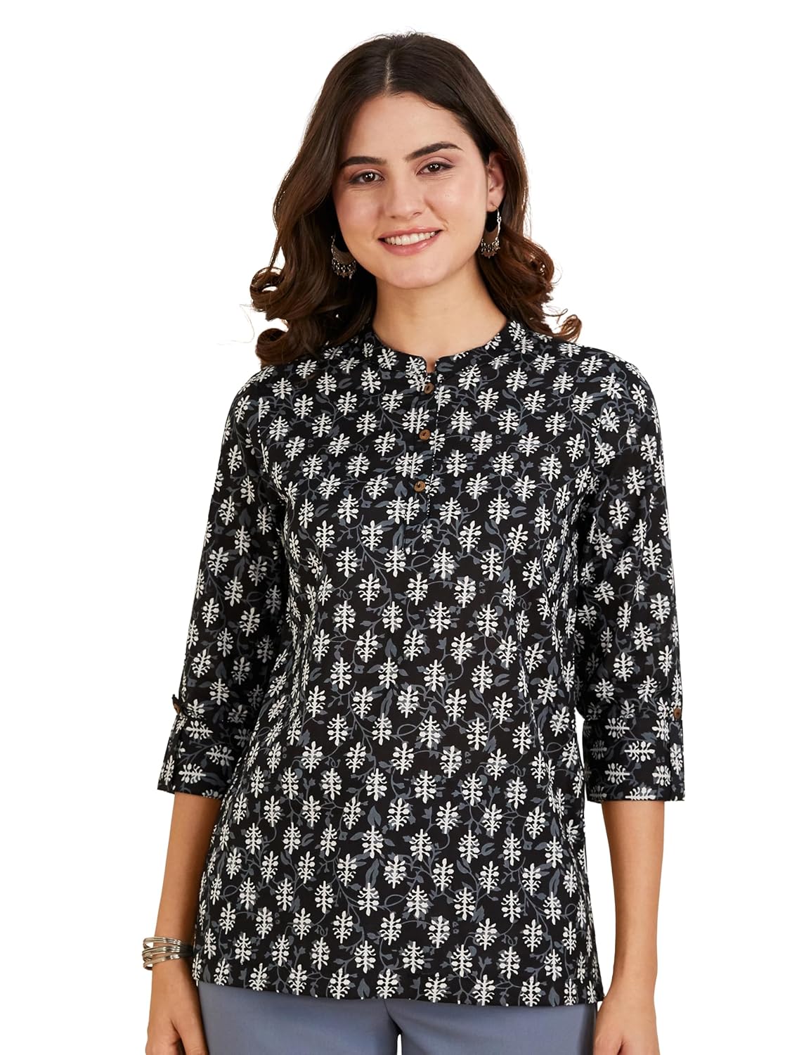 Myx Women's Cotton Regular Fit Casual Kurti