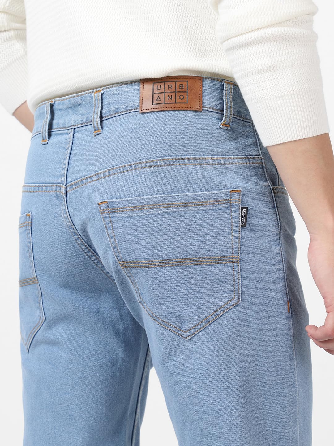 Urbano Fashion Men's Slim Fit Washed Jeans Stretchable