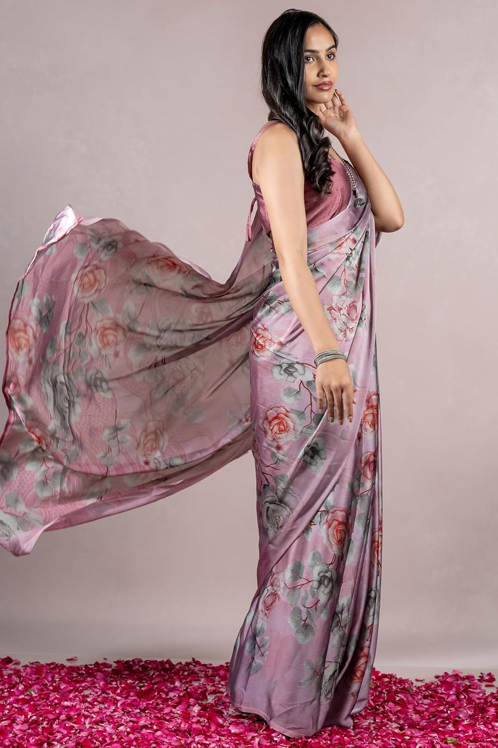 Women's Stylish Saree with Blouse Piece