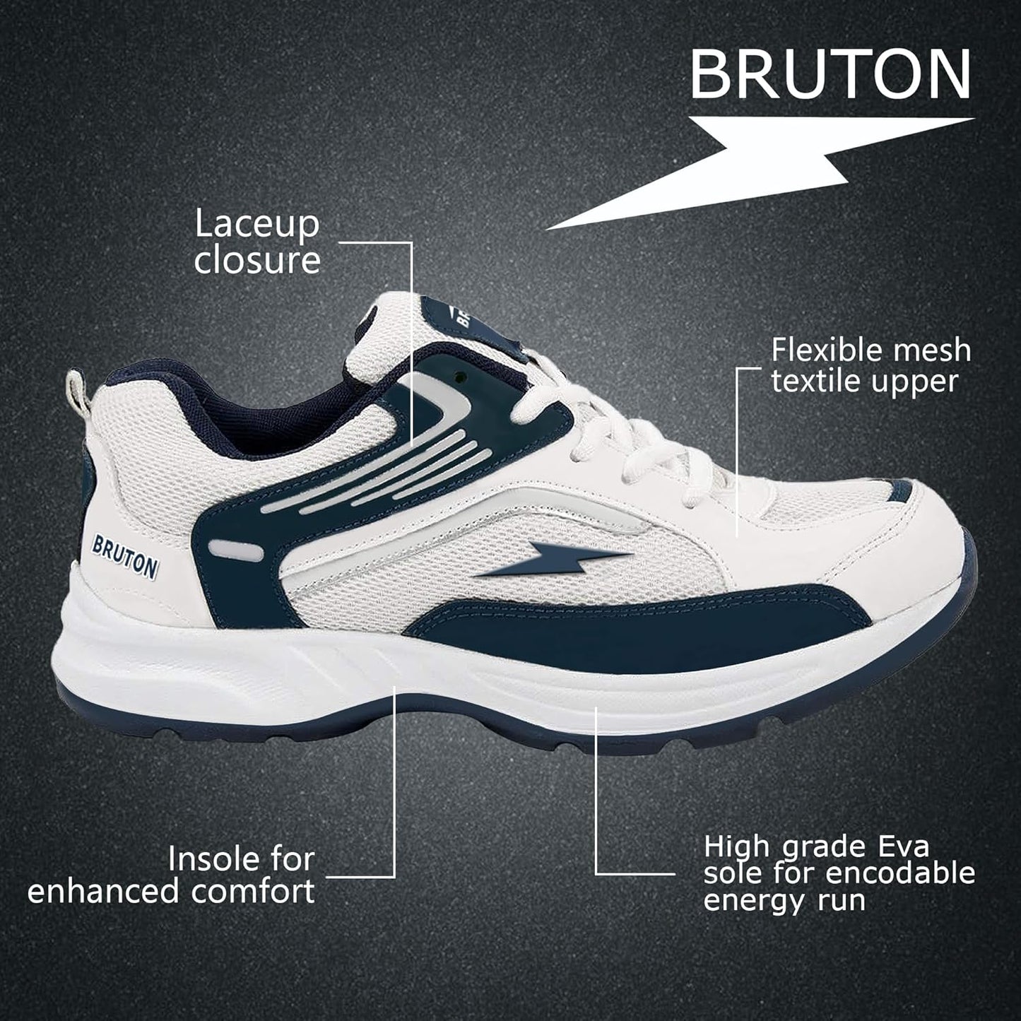 BRUTON Sports Running Shoes for Men's & Boy's - alphahostel.in