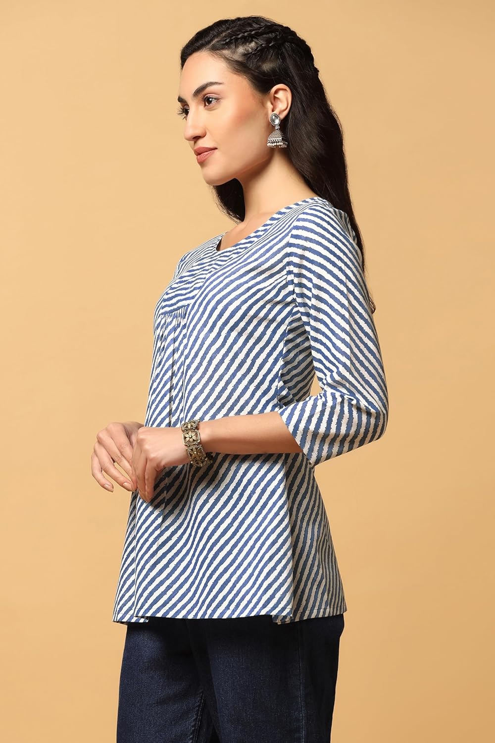 Fashion Dream Women's Cotton Regular Fit Tunic Top